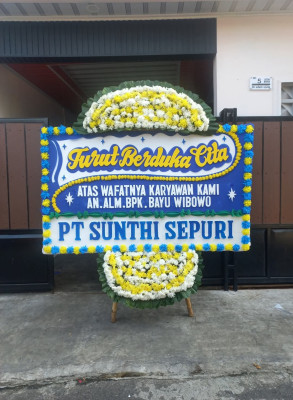 Papan Bunga Duka di Ranggamekar